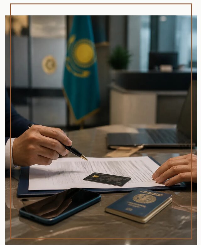 Открытие счета и банковской карты в Казахстане в Омске